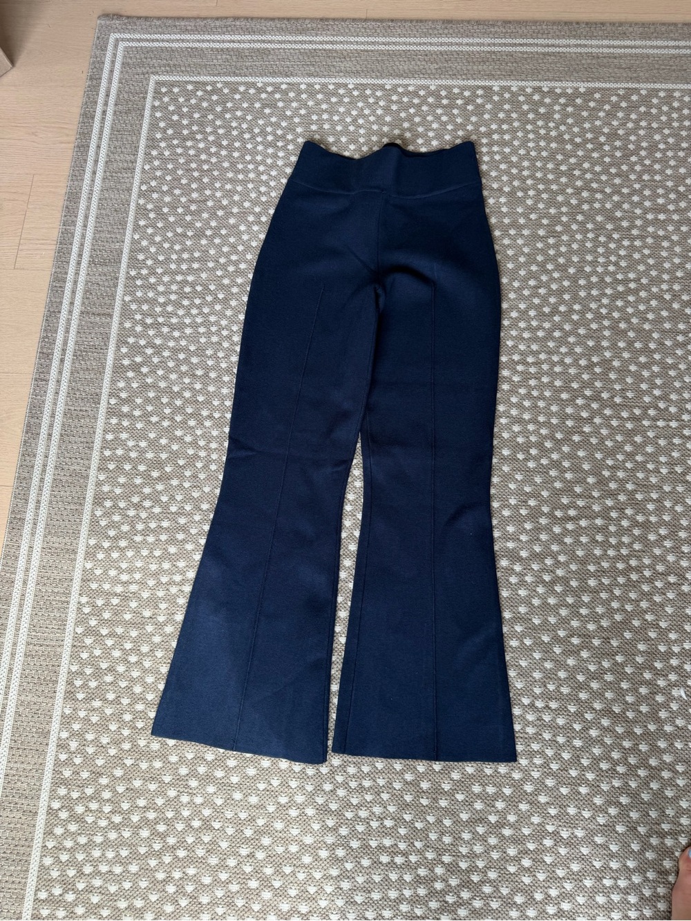 J. Crew Navy Delaney kick out crop sweater pants M Tall